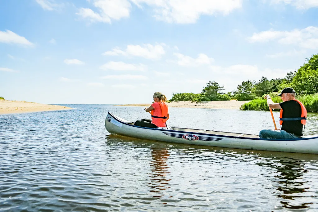 Paddeln auf dem Fluss Suse