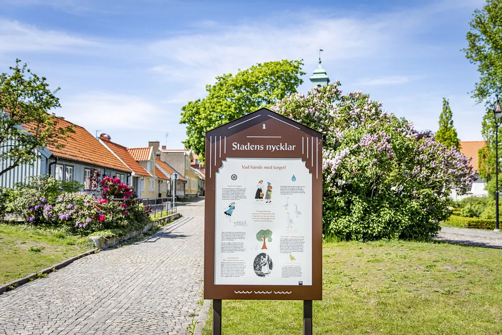 Stadens nycklar i äldre stadsmiljö