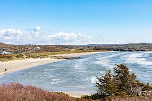 utsikt över hav och strand