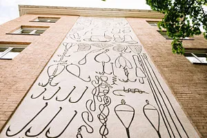 väggkonst med fisketema