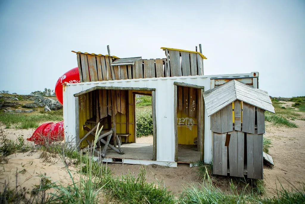 container lekplats