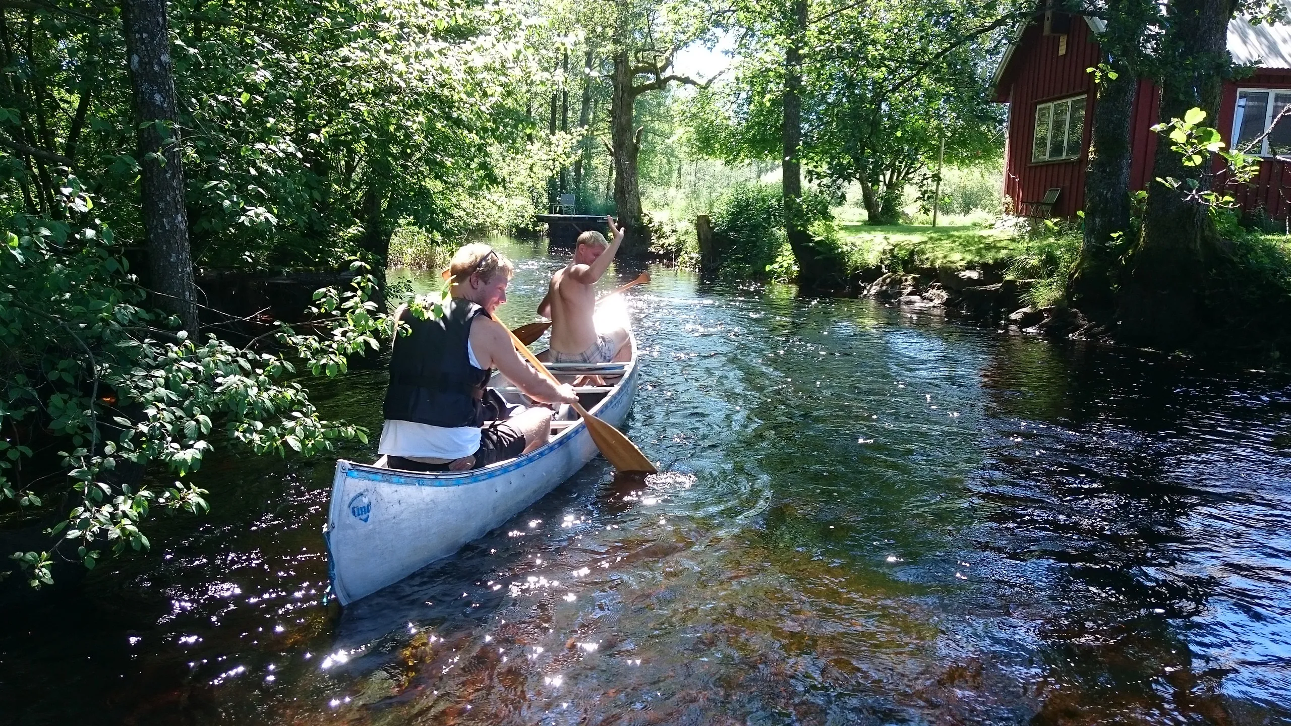 paddling i högvadsån