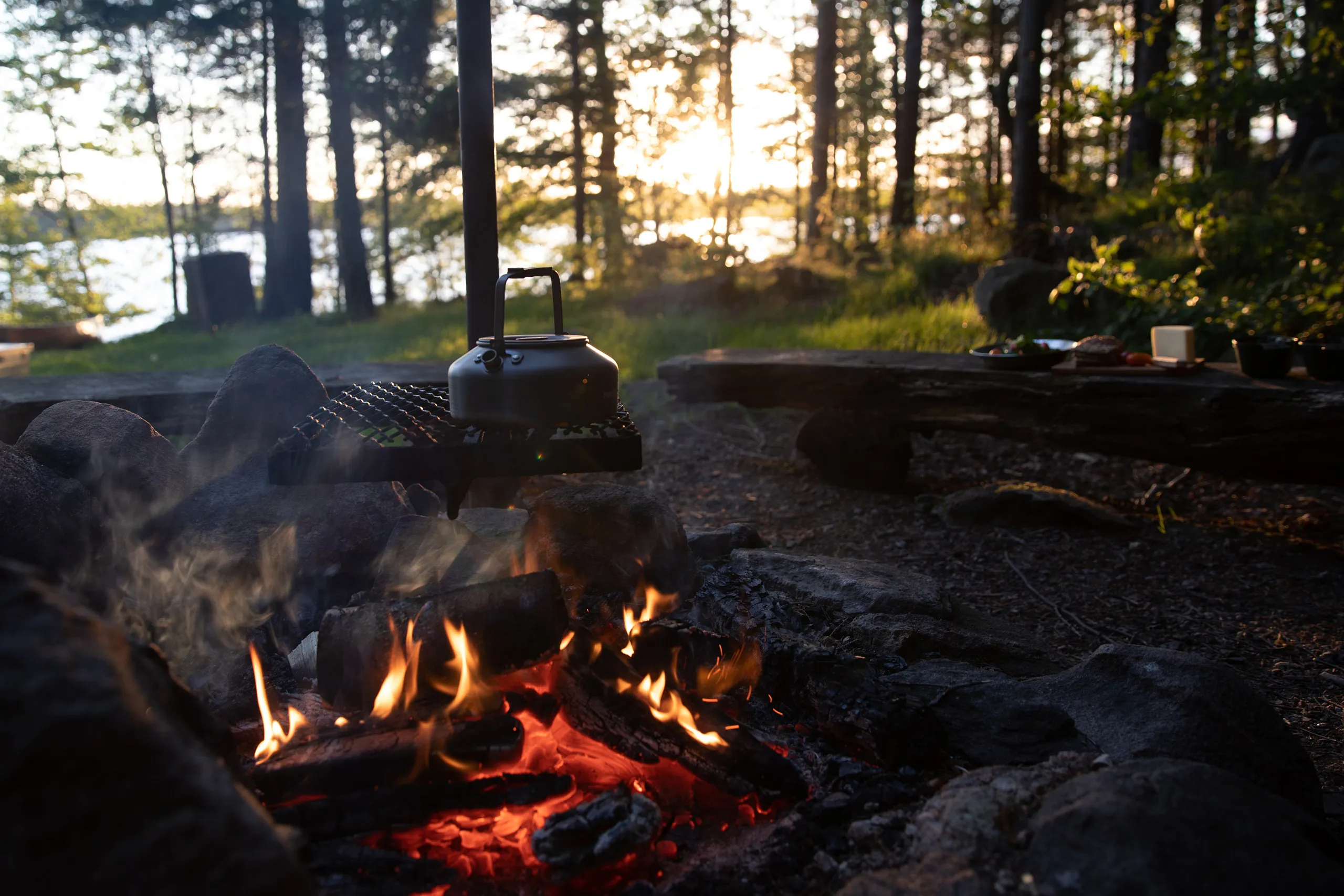 grillplats i naturen