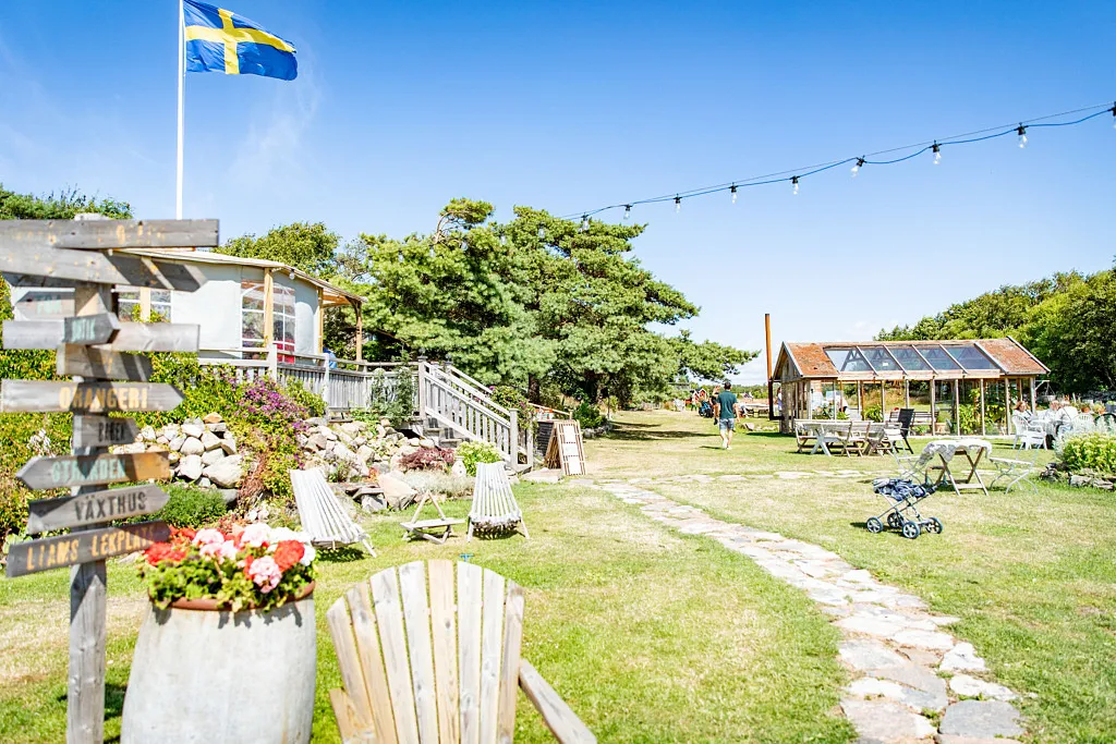 Trädgårdsrestaurang.