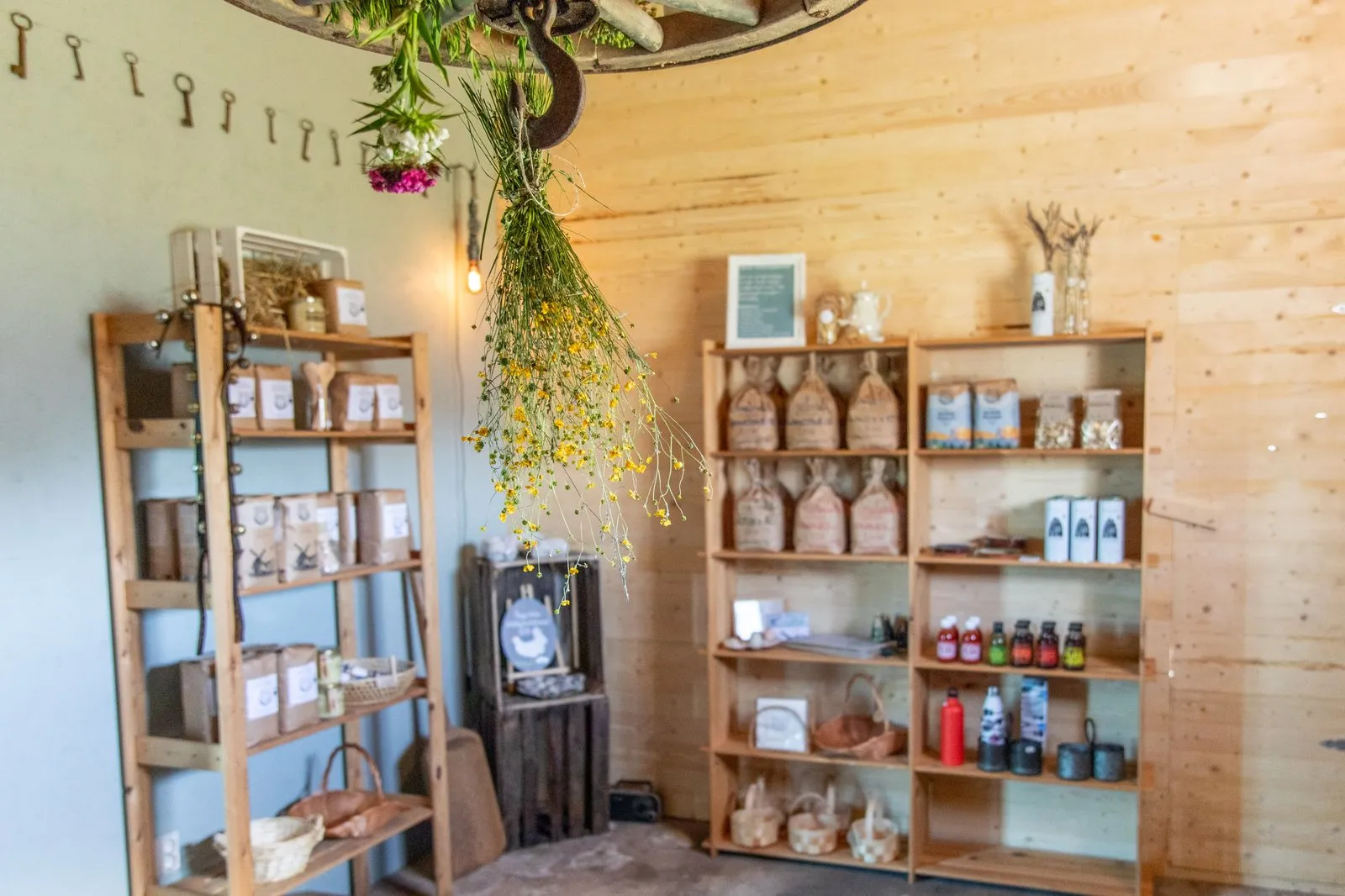 Miljö i gårdsbutik