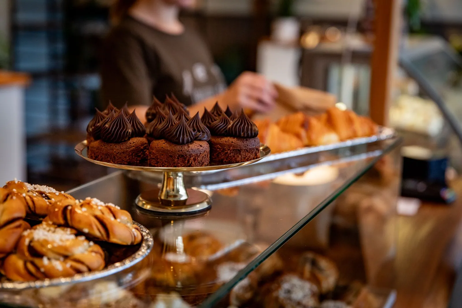 Närbild på bakverk.