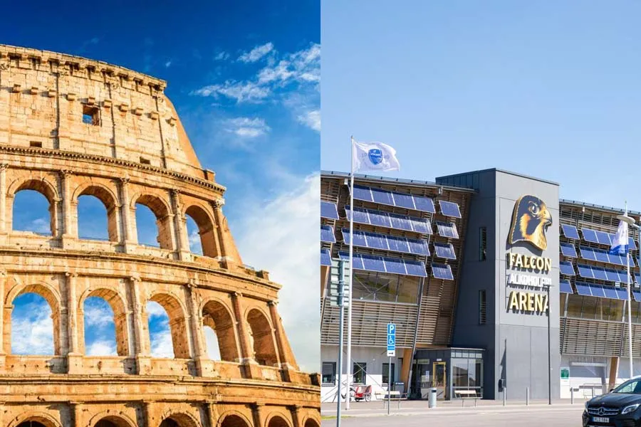 Colosseum eller falcon alkoholfri arena