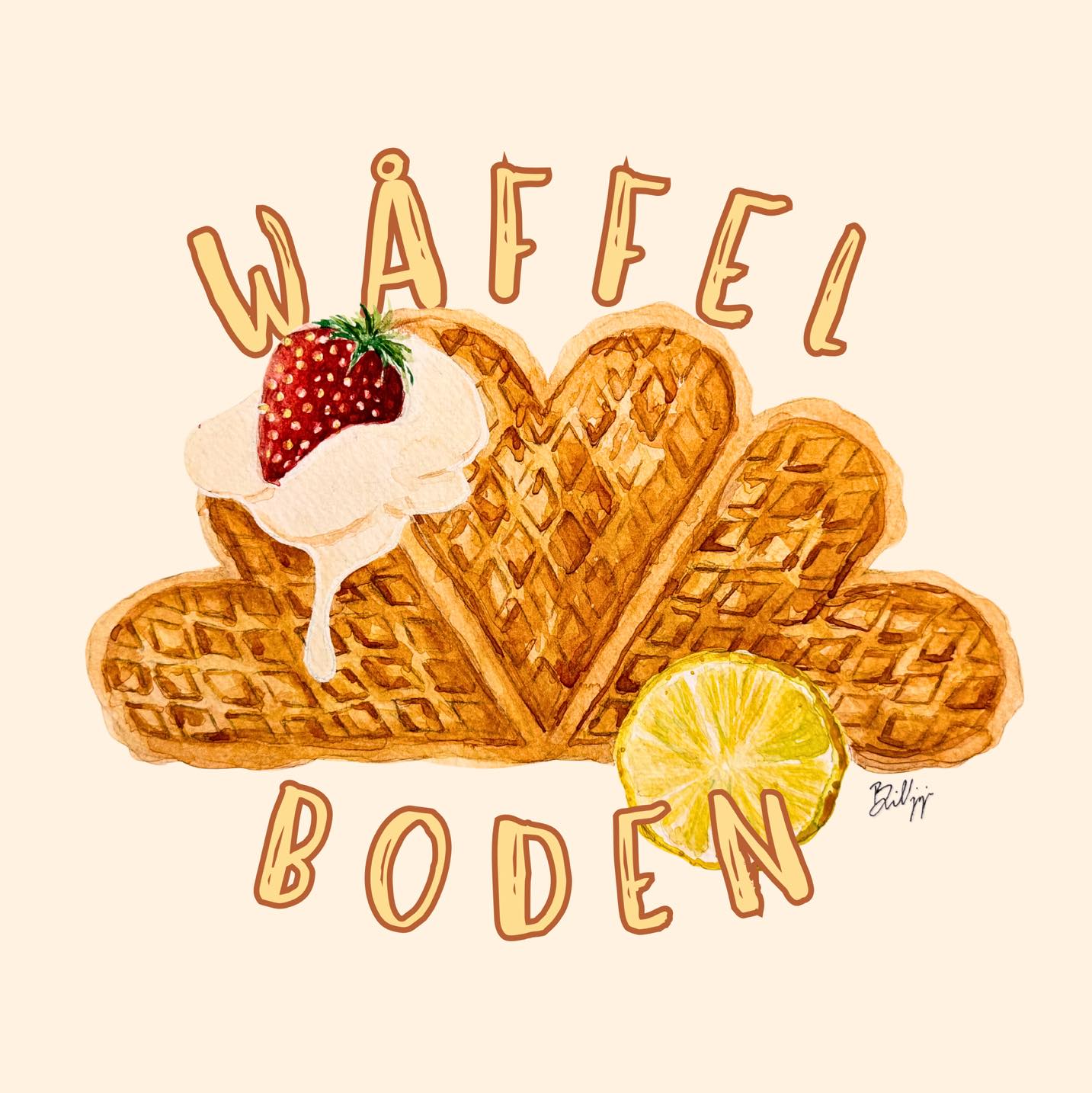 grafsikt manér för Wåffelboden