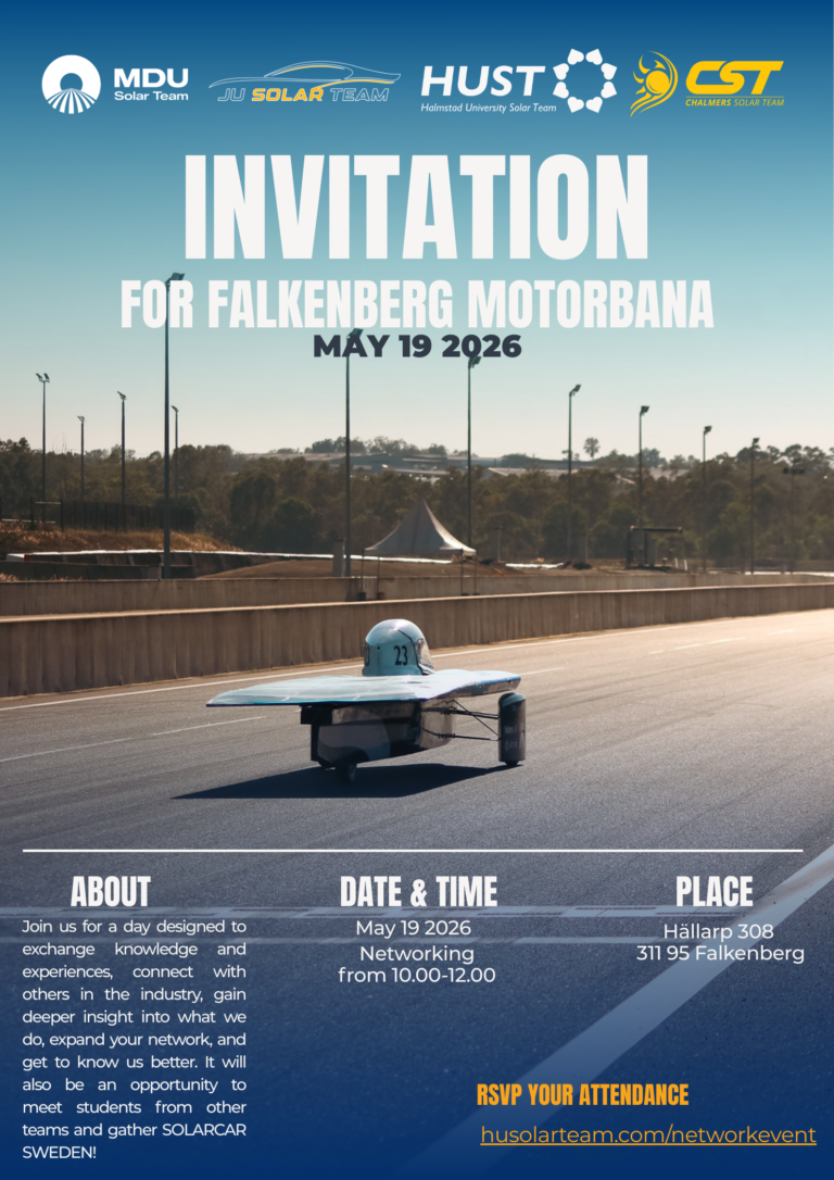 Solbilar på Falkenbergs motorbana