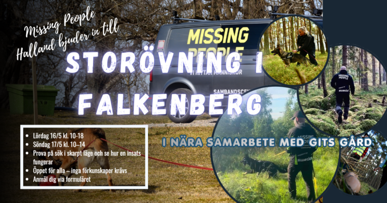 Övning med Missing People