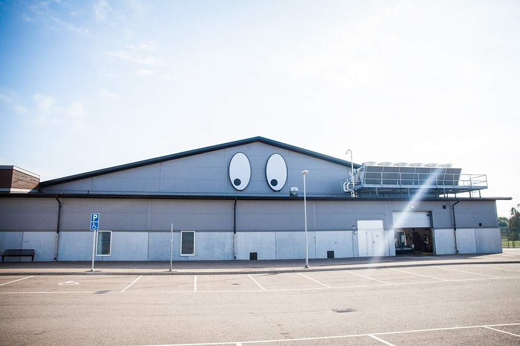 exteriör ishallen