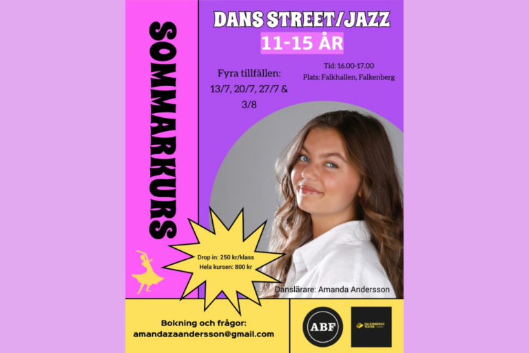 Dans Street/ Jazz sommarkurs 11-15 år