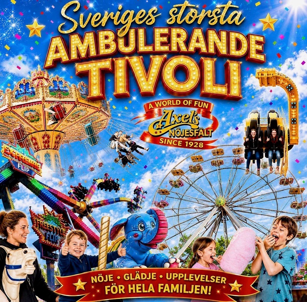 Axels Tivoli kommer till Falkenberg