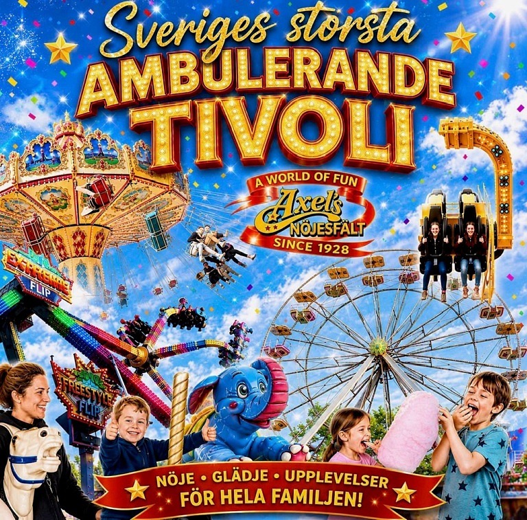 Axels Tivoli kommer till Falkenberg