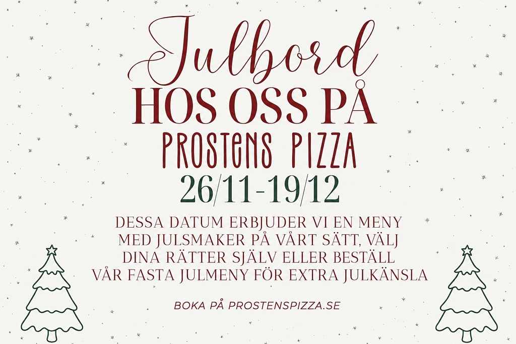 Jul på Prostens Pizza!
