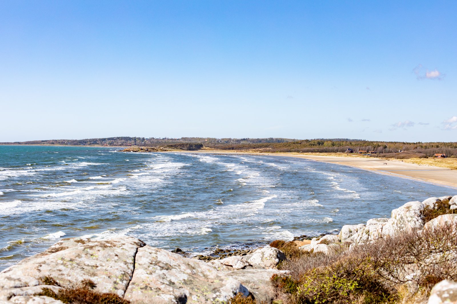 utsikt över havet vid ugglarps klippor